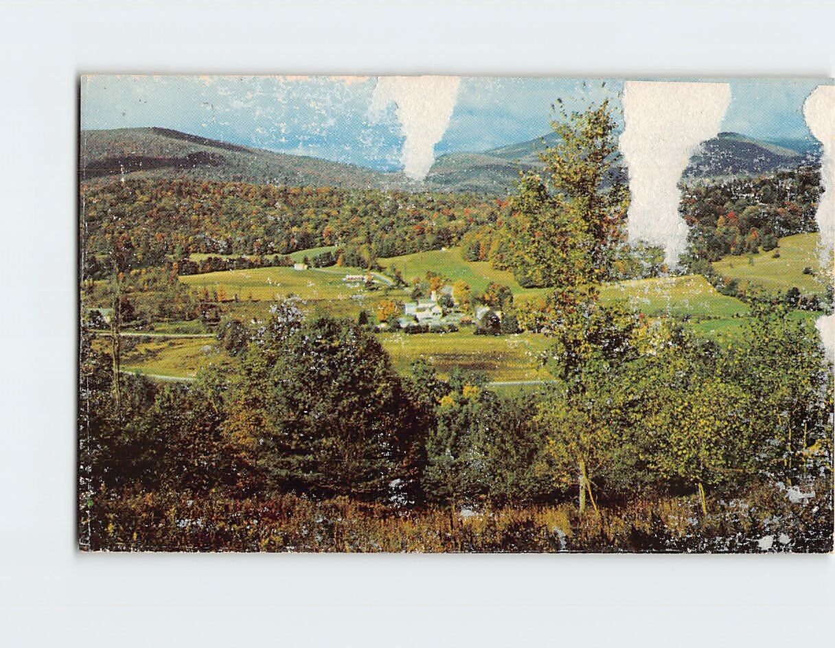 Postcard Plymouth Vermont Route 100A Vermont Hamlet USA North America