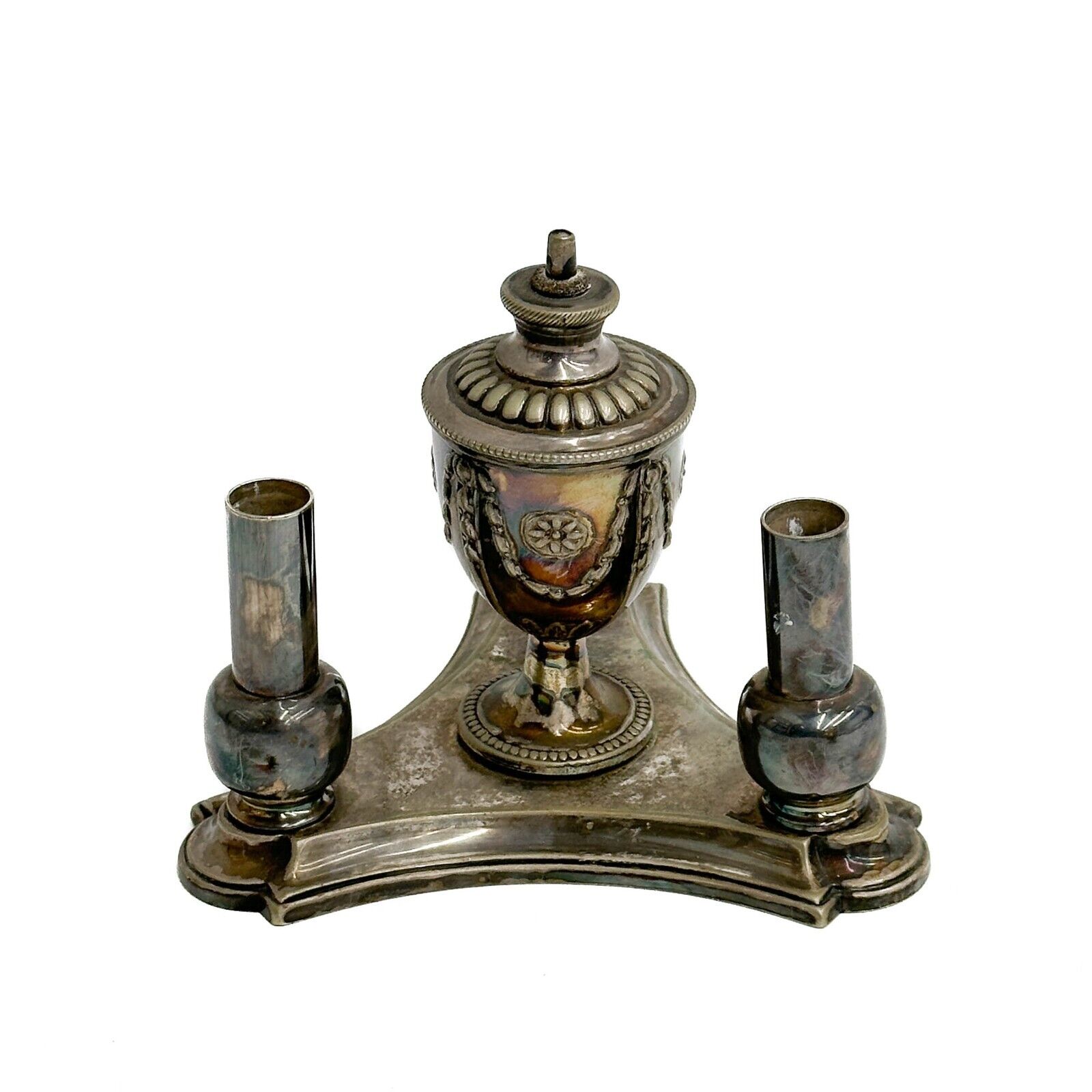 Elkington & Co Silver Plate Cigar Table Lighter circa 1900
