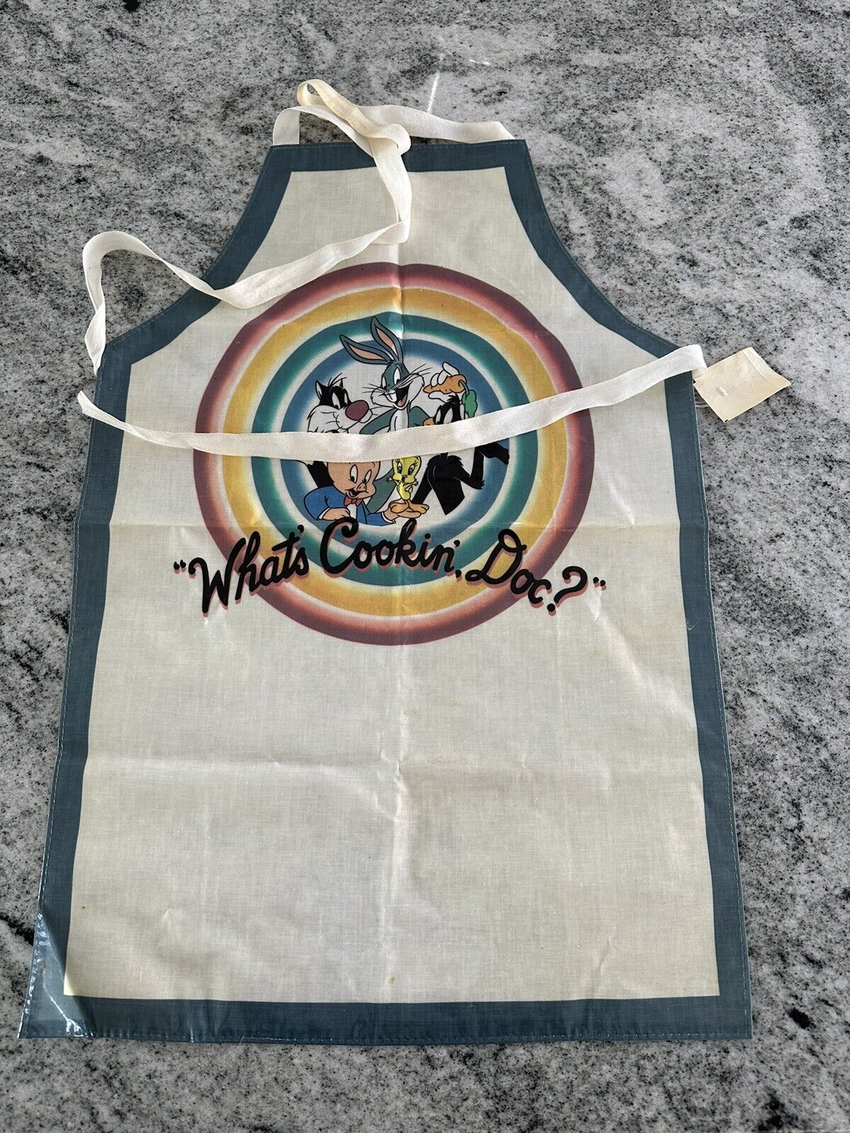 Looney Toons 1994 Apron W Org Tag Still Attached Bugs And Friends ￼￼￼￼￼￼￼￼￼￼￼