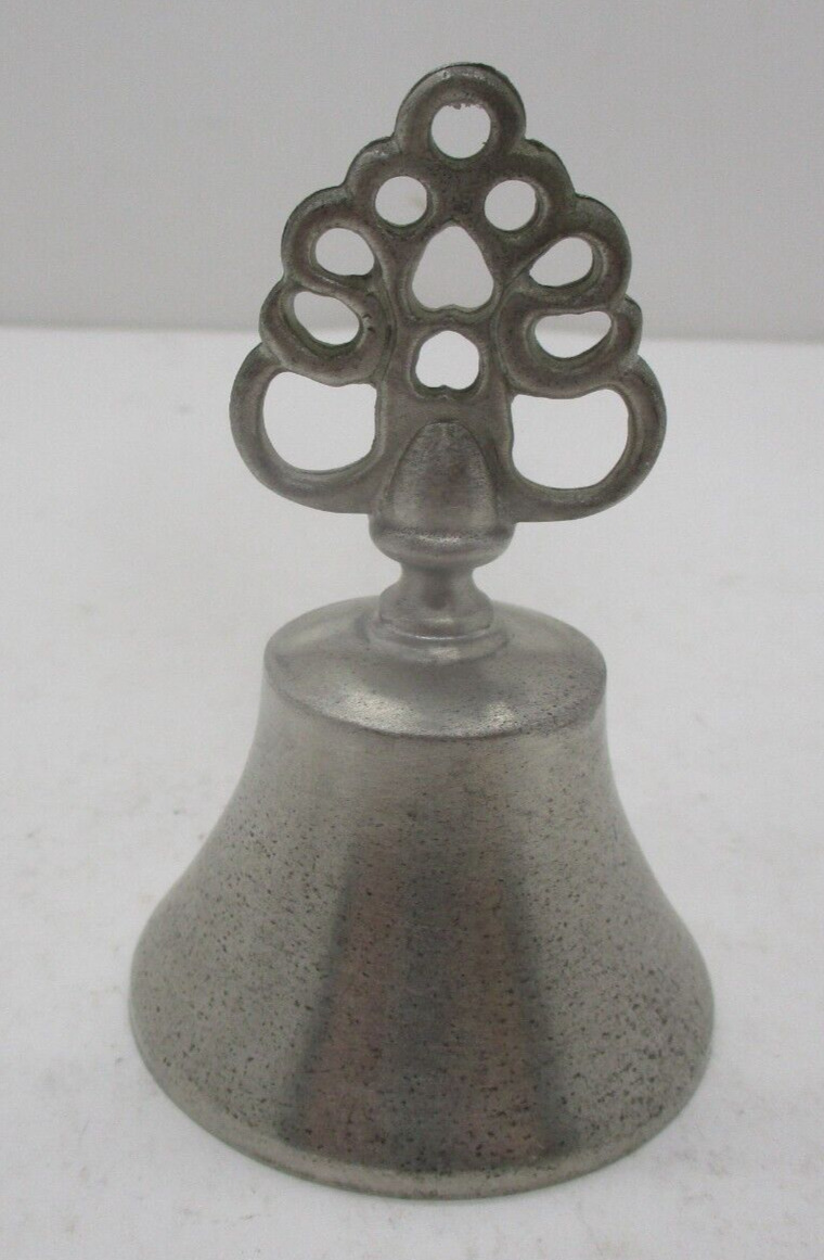 Vintage Woodbury Pewter Bell Ornate Handle