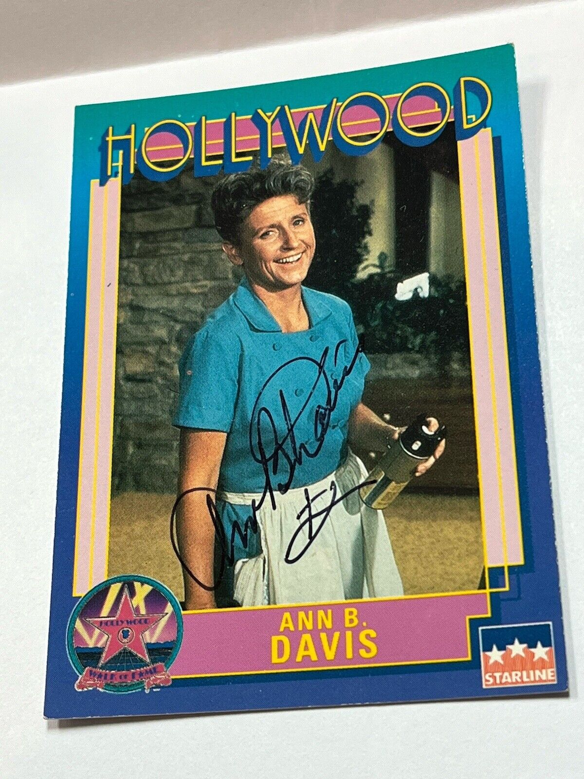 1991 #103 ANN B. DAVIS HOLLYWOOD STARLINE SIGNED WALK OF FAME CARD