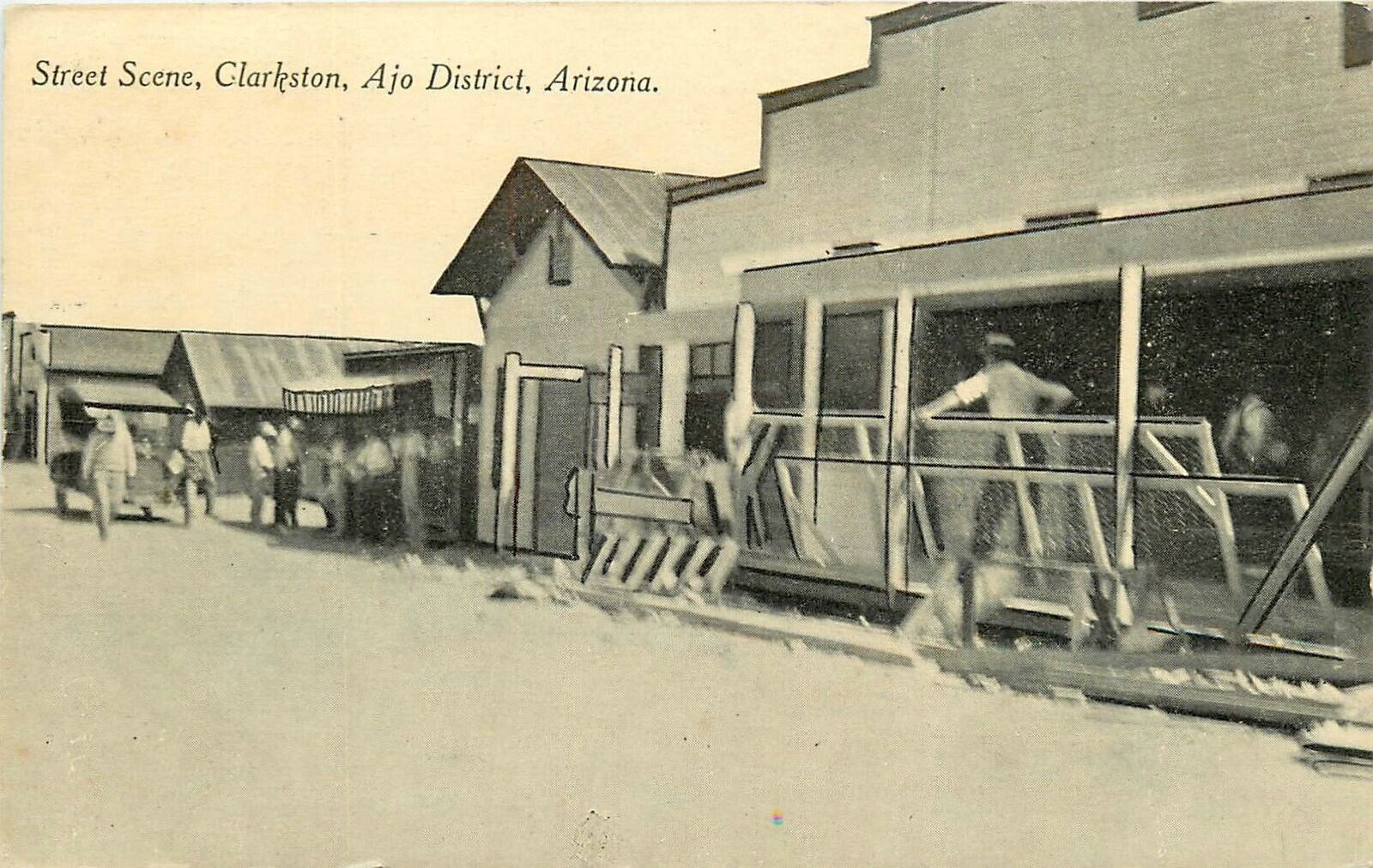 Postcard C-1910 Arizona Ajo District Street Scene Clarkson Gilbert AZ24-2156