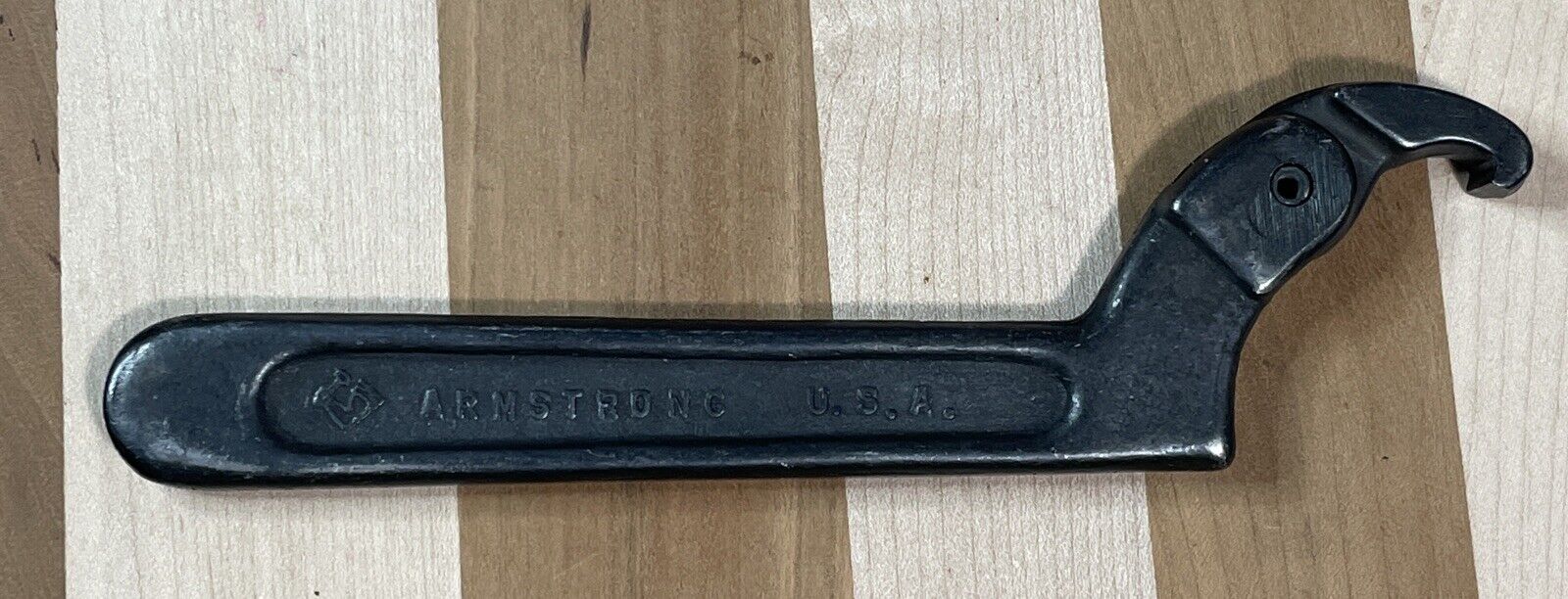 Vintage Armstrong 34-301 Adjustable Hook Spanner Wrench 3/4\
