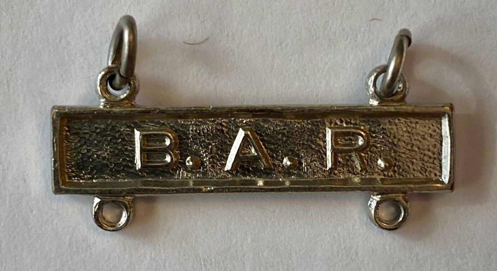 B. A. R. Qualification Bar for Army Marksmanship Qualification Badge