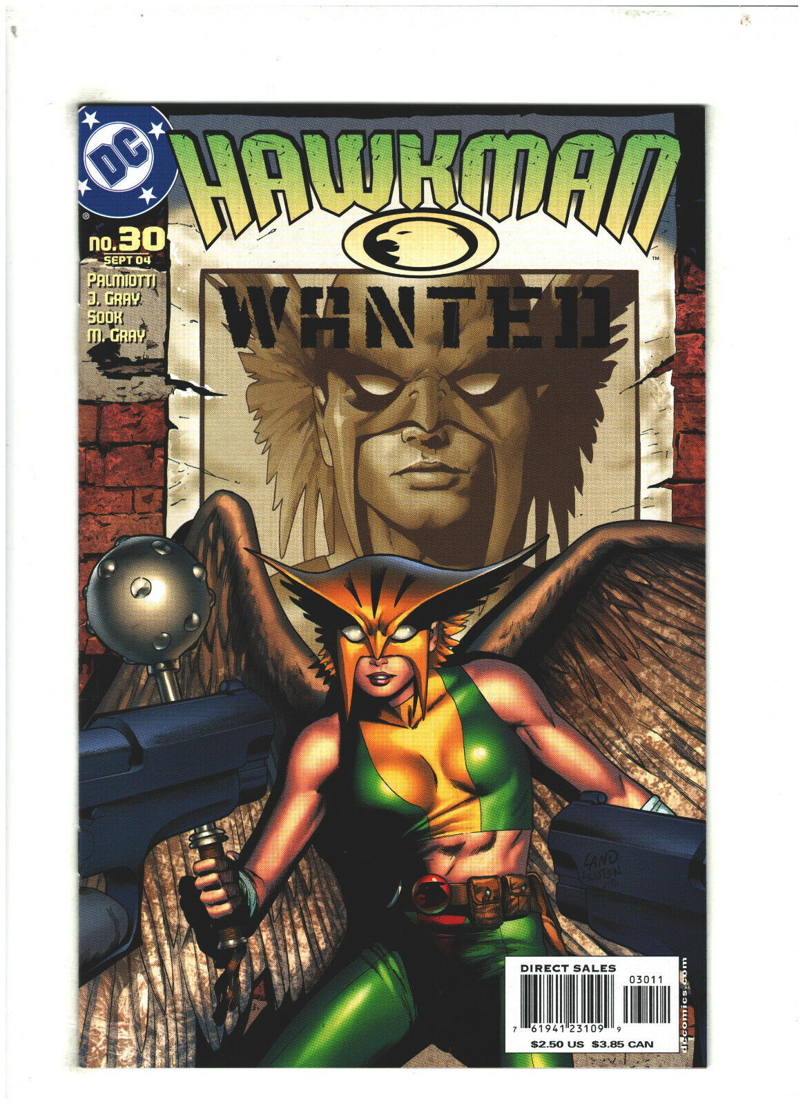 Hawkman #30 NM- 9.2 DC Comics 2004 Greg Land Cover Hawkgirl app.