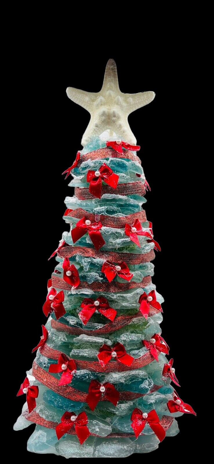 Sea Glass Christmas Tree, Christmas Gift, Christmas In July, Surf Glass
