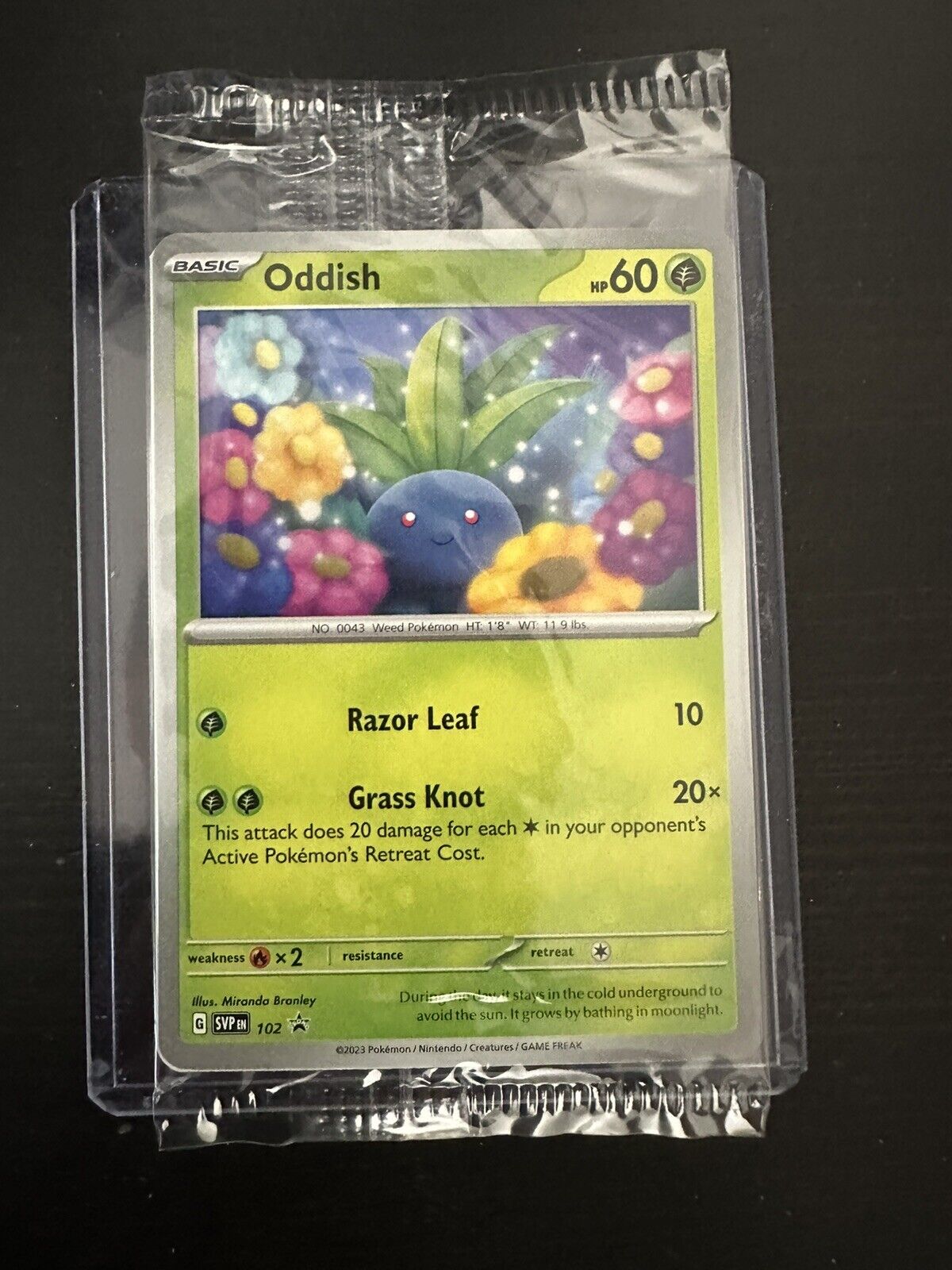 Oddish SVP 102 New & Sealed Promo Pokemon Card