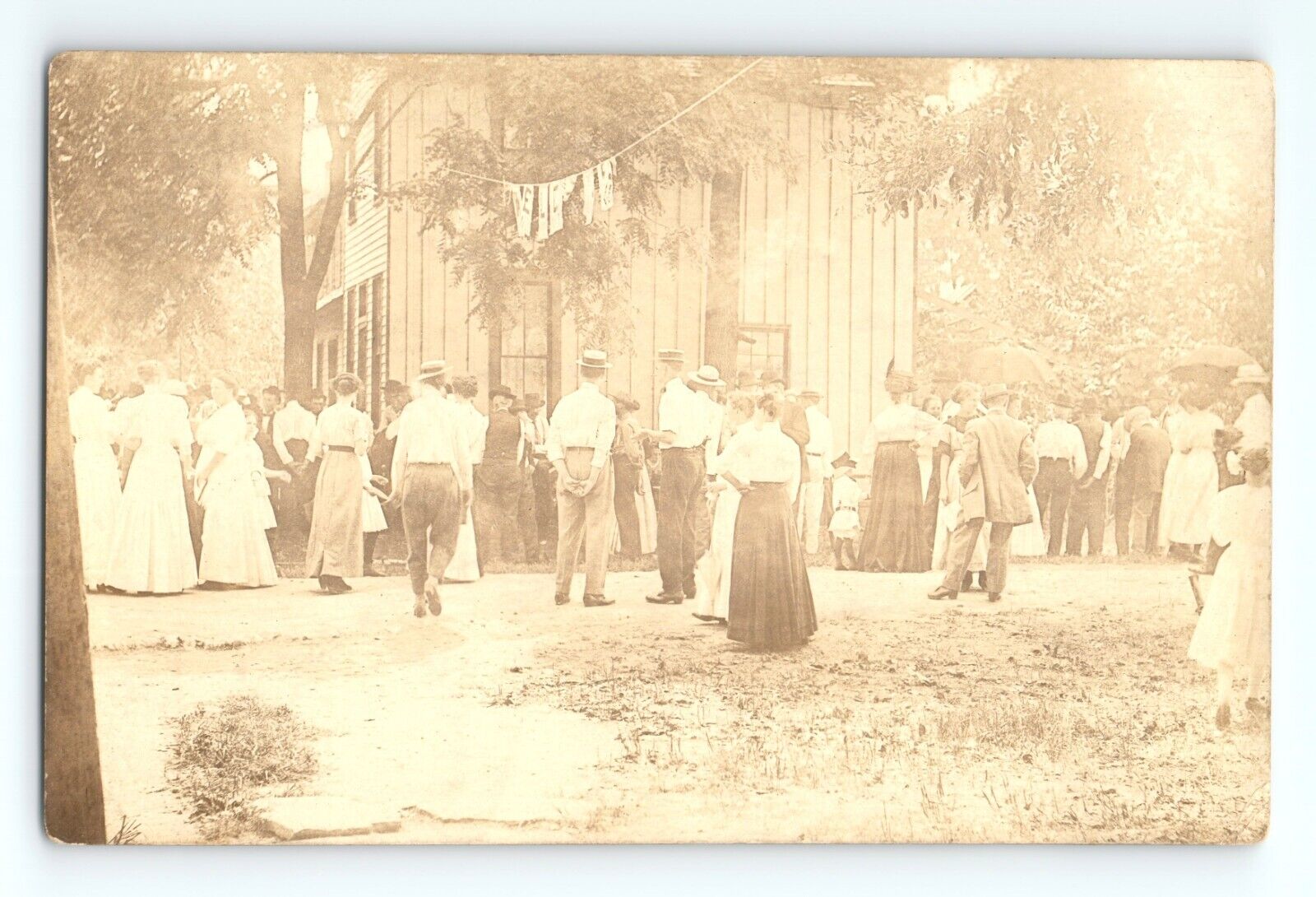 c.1911 RPPC Gathering of People Probably Homecoming Event Edenton OH Clermont Co