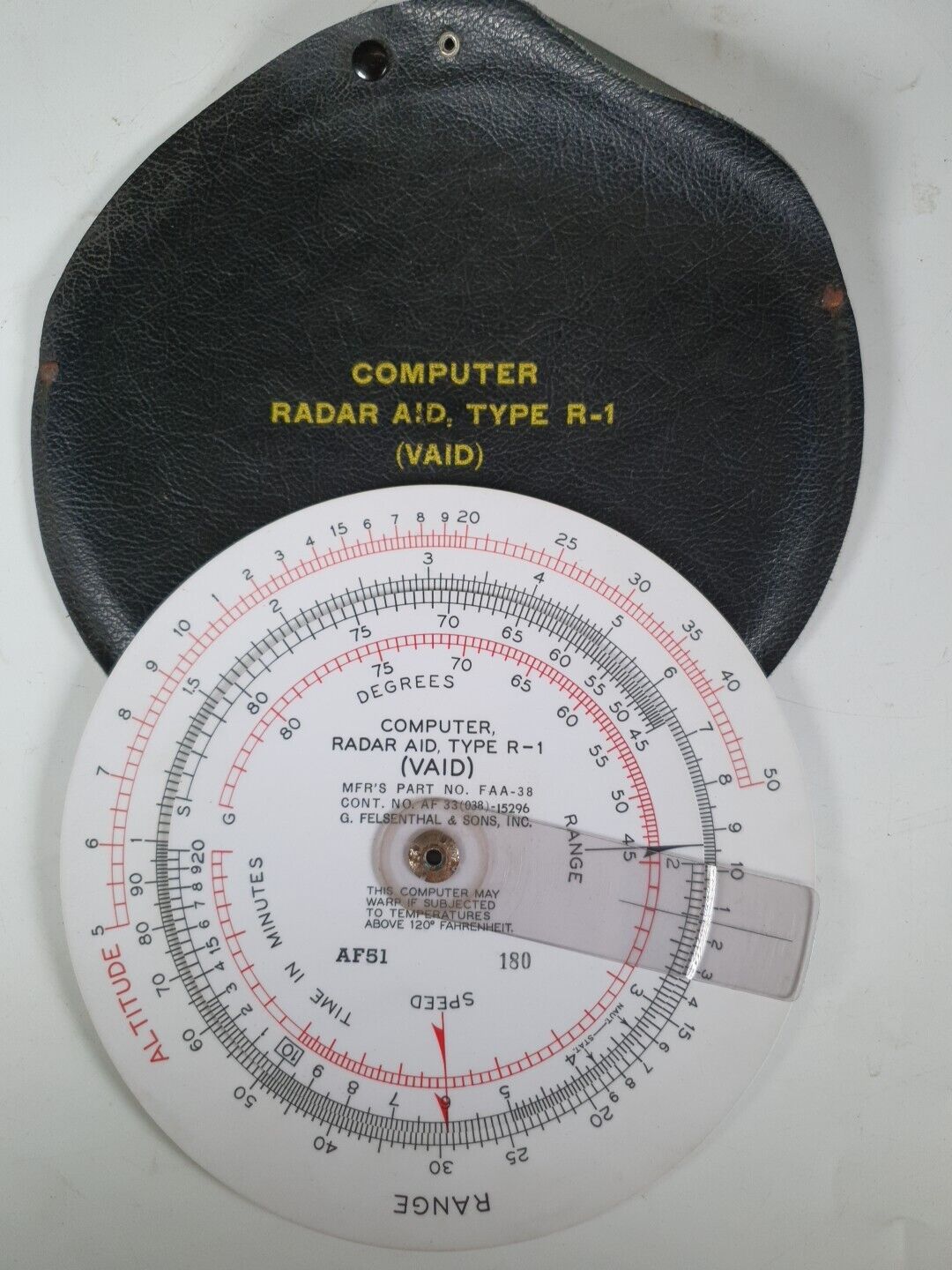 Vintage G.Felsenthal & Sons Air Navigation  Computer Radar Aid Type R-1 (VAID)
