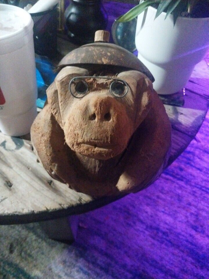 Coconut Husk monkey  hand made