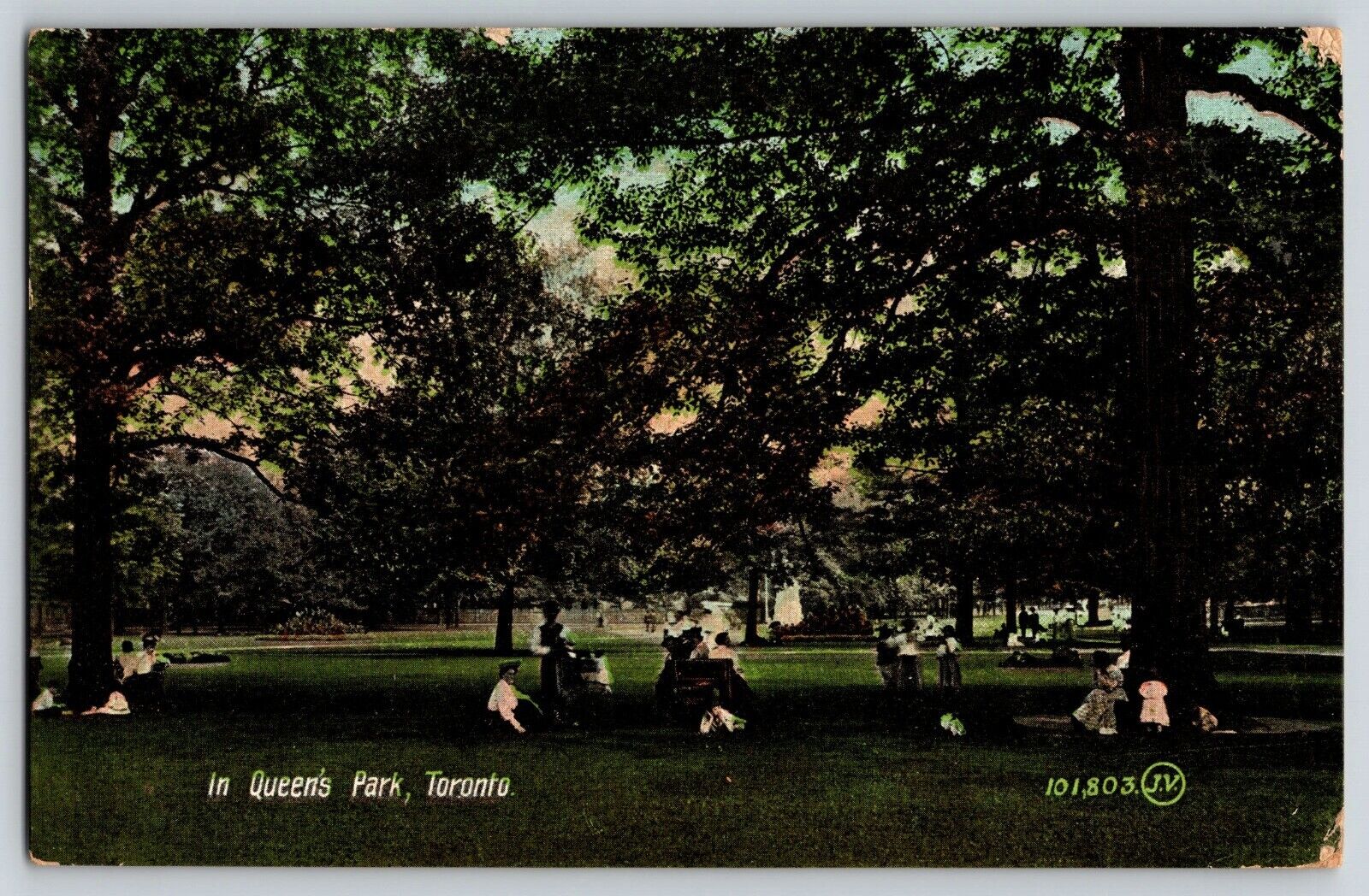 Postcard In Queens Park - Toronto 1909