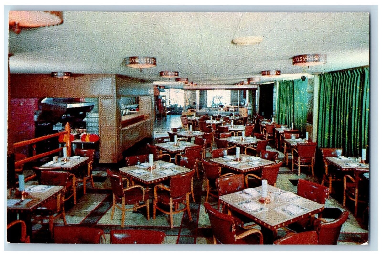 Kansas City Missouri Postcard The Golden Ox Restaurant And Cocktail Lounge c1960
