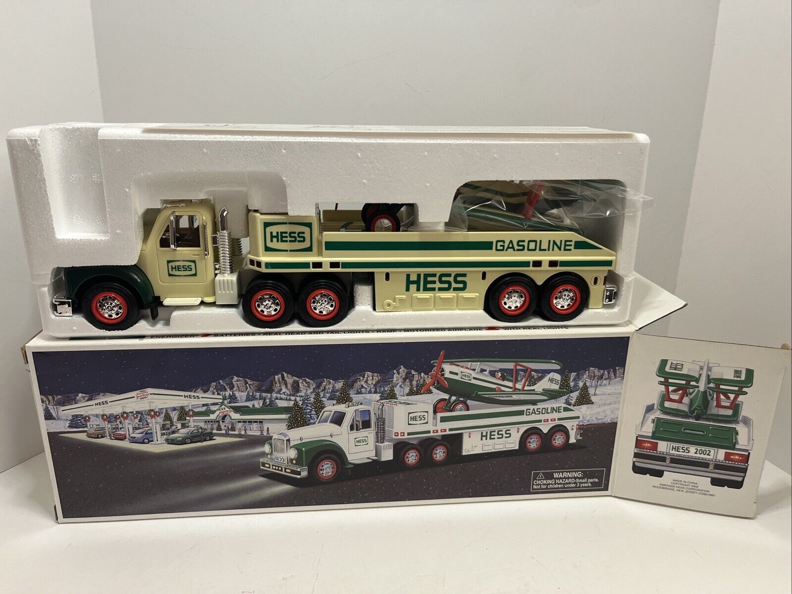 2002 Hess Toy Truck and Airplane New in Box Mint condition