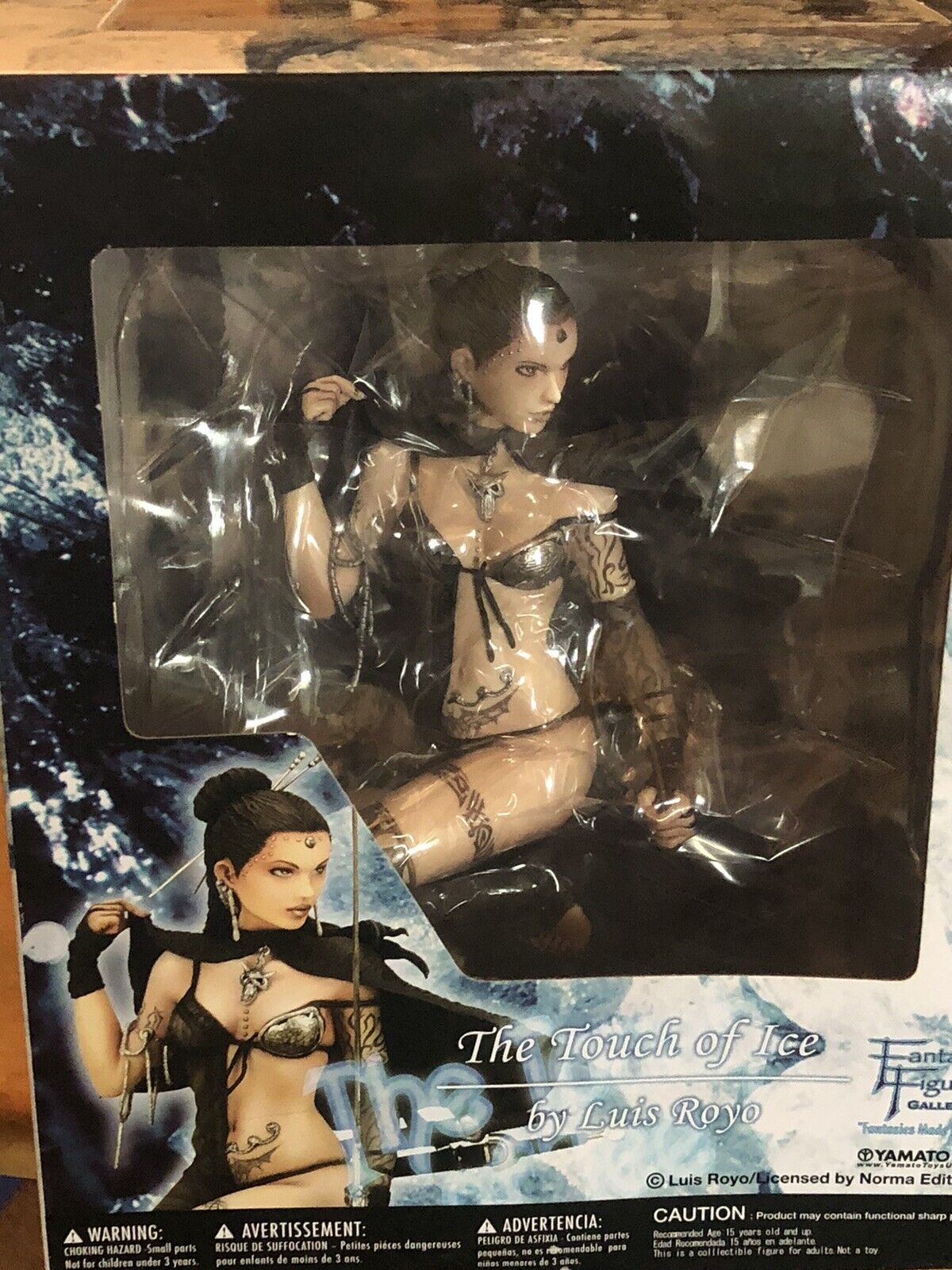 Yamato fantasy figure the touch of ice statue luis royo NEVER REMOVED FROM BOX 