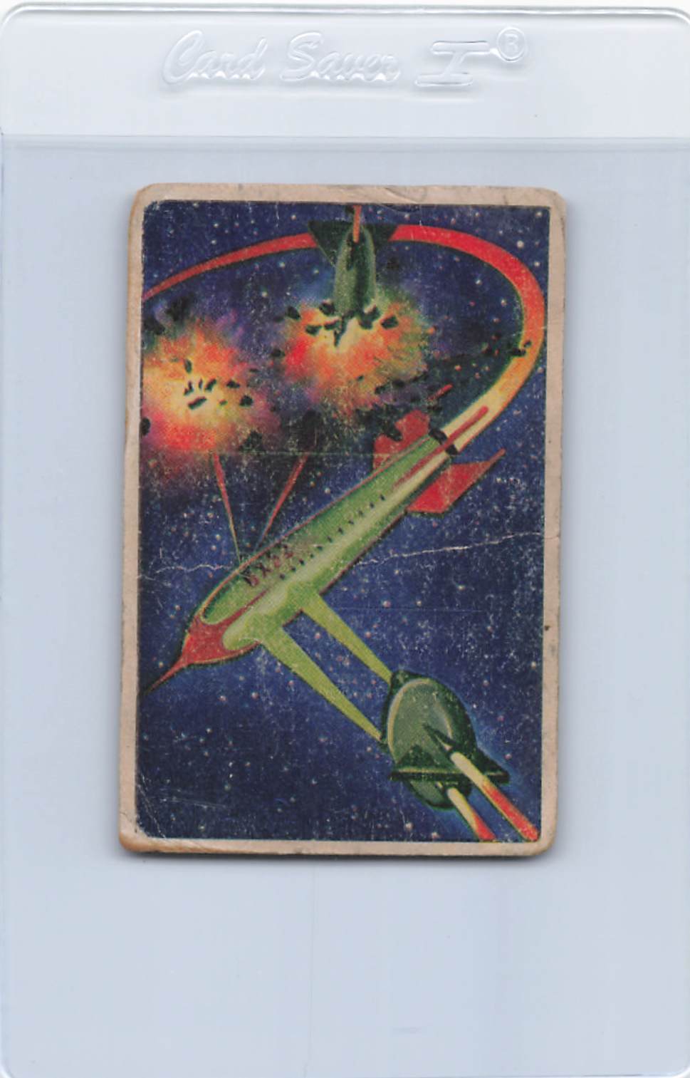 1951 Bowman Jets Rockets Spacemen #12 Attacked by Ray Fighters VG *DA-D609
