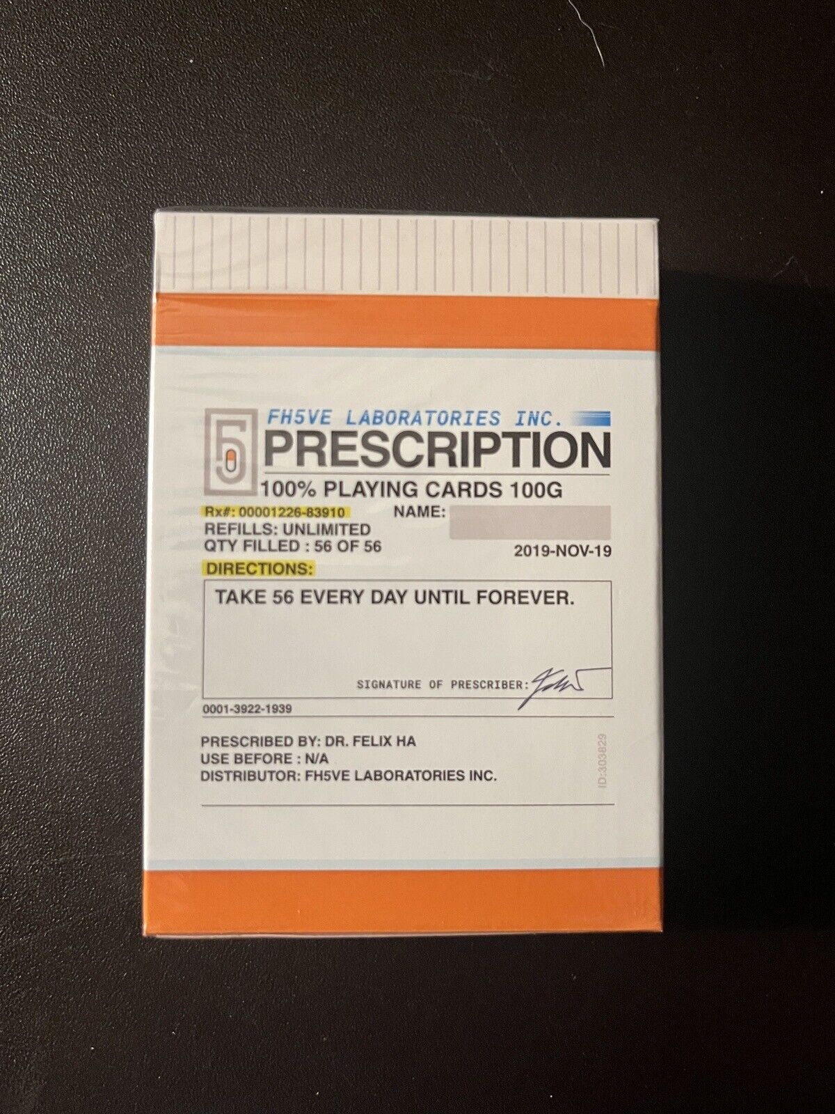 Prescription Playing Cards (Kickstarter)