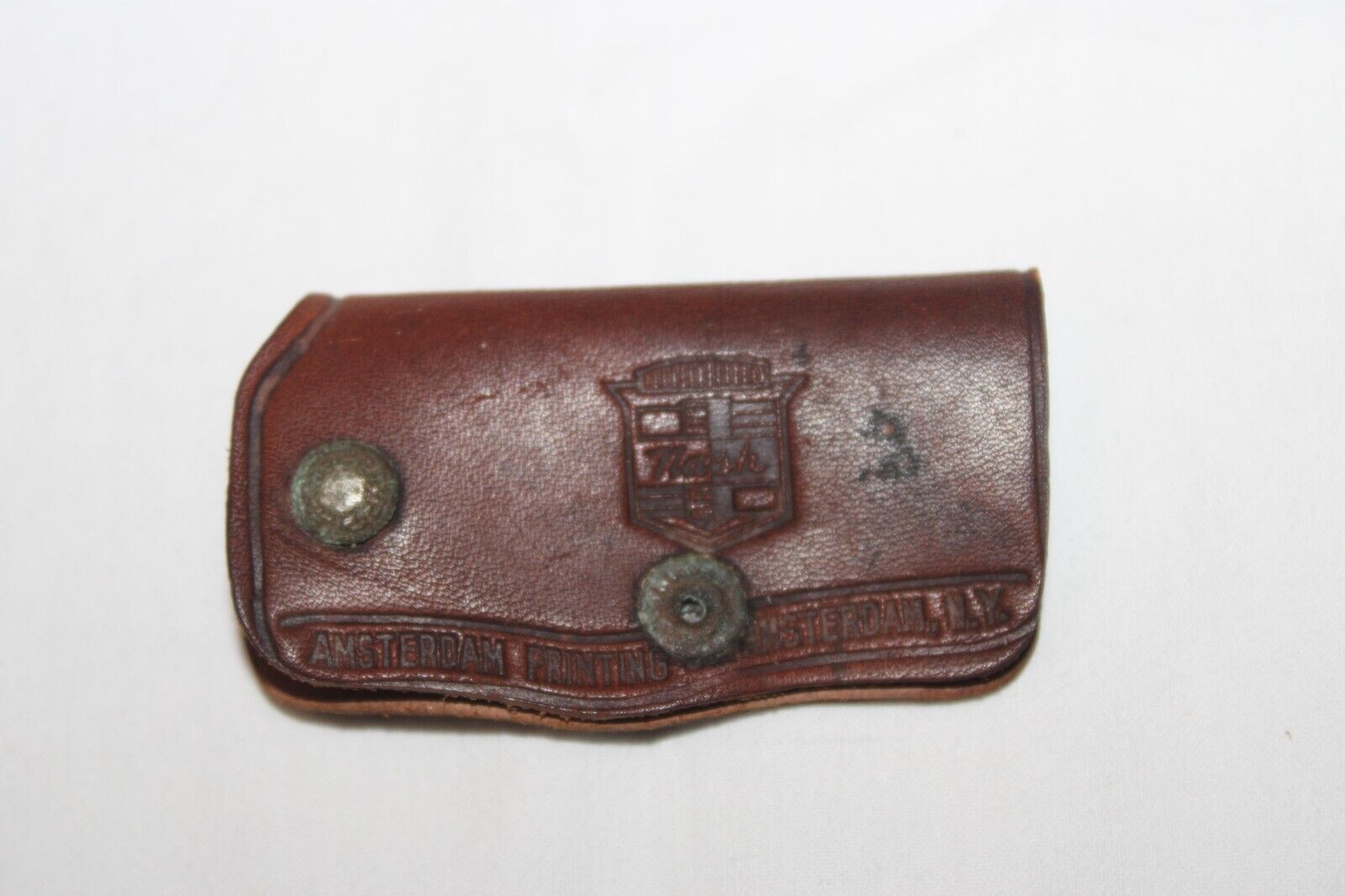 Vintage Advertising Leather Keychain NASH RAMBLER A.A. Bowman & Son Milton, PA