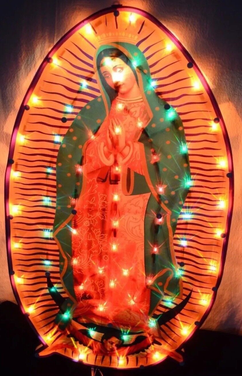 LightUp Our Lady Of Guadalupe Virgen De Guadalupe Con Luz Flashing Catholic Gift