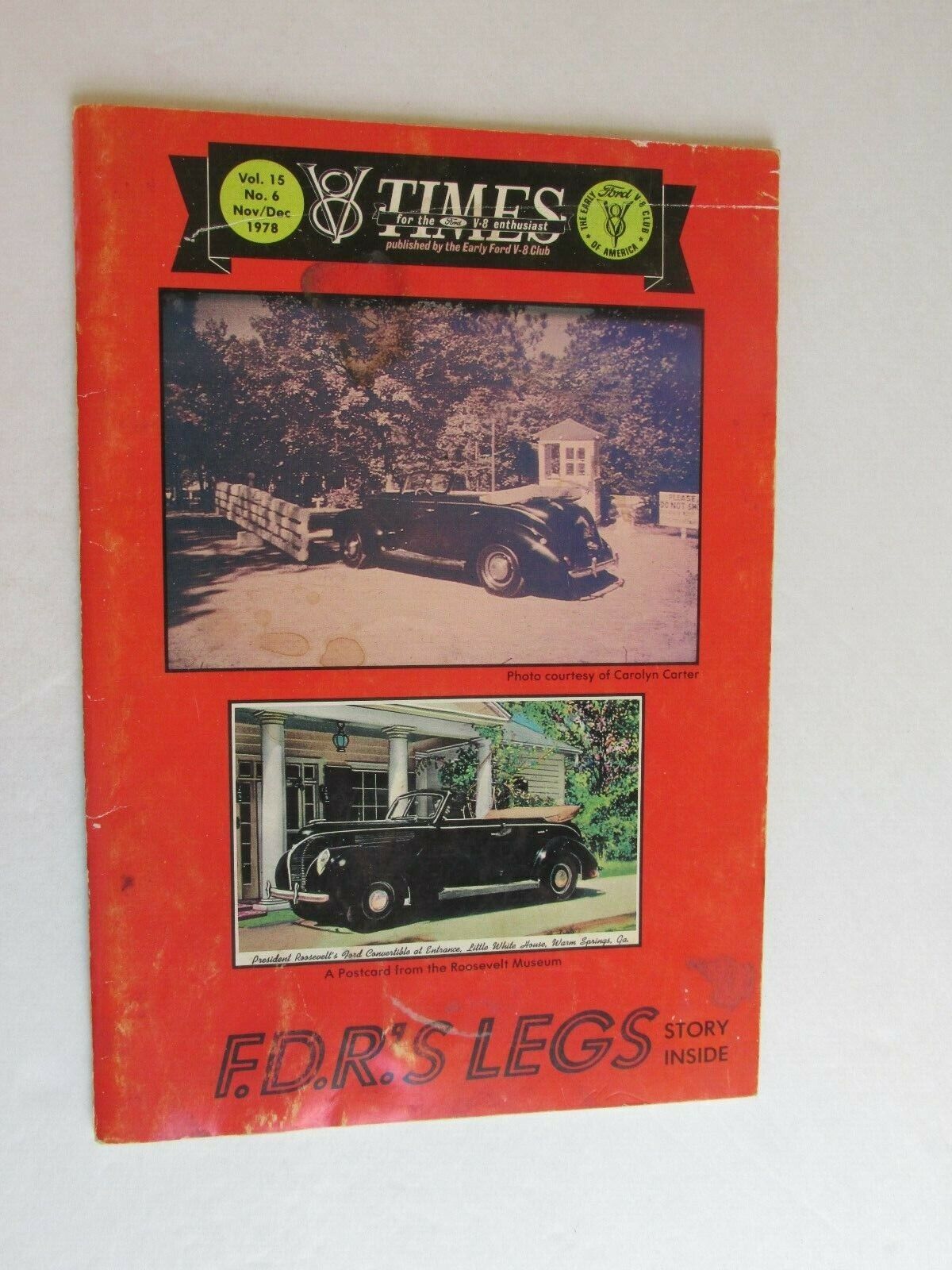 SBG30 V8 Times magazine V15 no 6 1978 plus index with torn cover