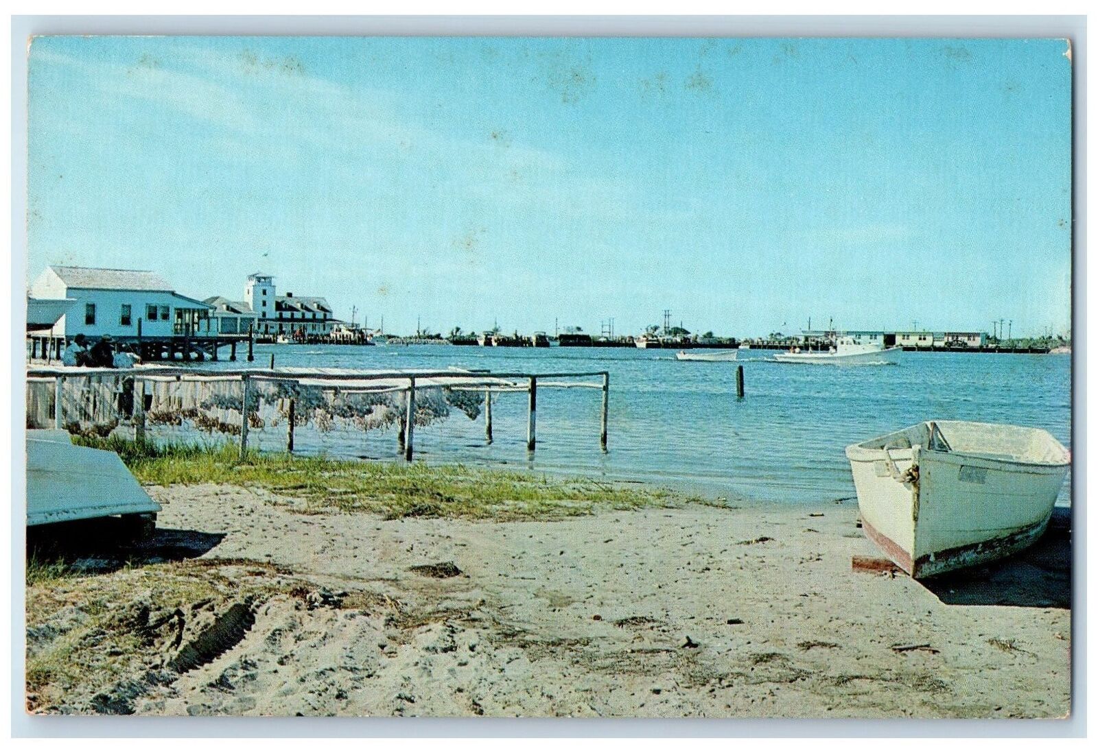 c1960s The Village Ocracoke Built Around Shore Ocracoke NC Unposted Postcard
