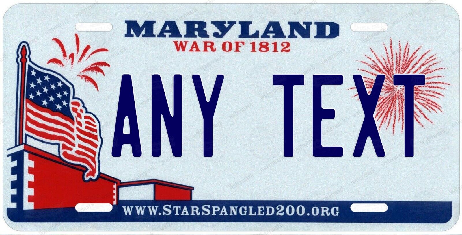 MARYLAND 2010 License Plate Novelty Personalized w/ Any Text for Auto ATV Bike