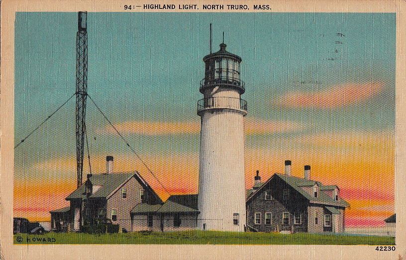 Postcard Highland Lighthouse North Truro MA