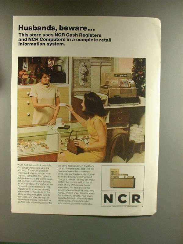 1967 NCR Computer Ad - Husbands, Beware