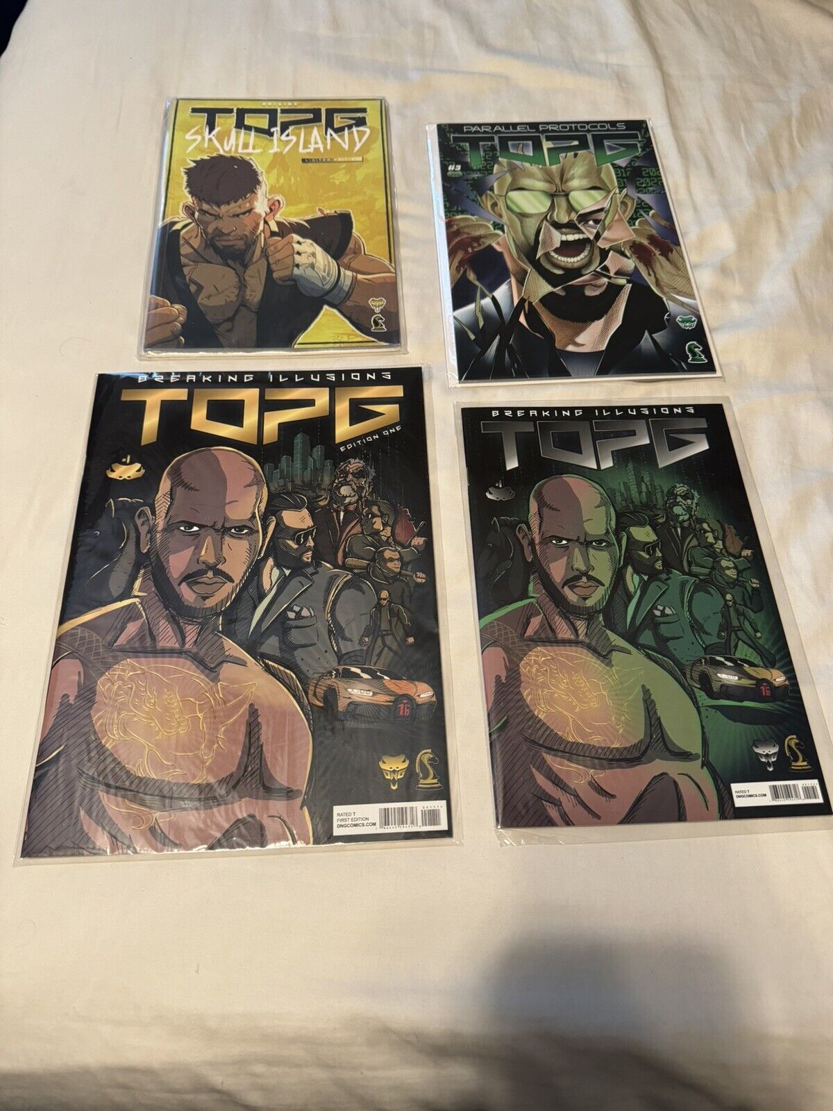 QUAD TOP G | DNG COMICS Bundle | 4 First Editions | Mint Collector’s Condition