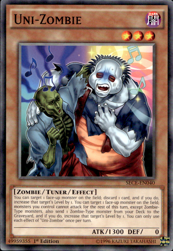 Uni Zombie SECE-EN040 1st Edition NM YuGiOh
