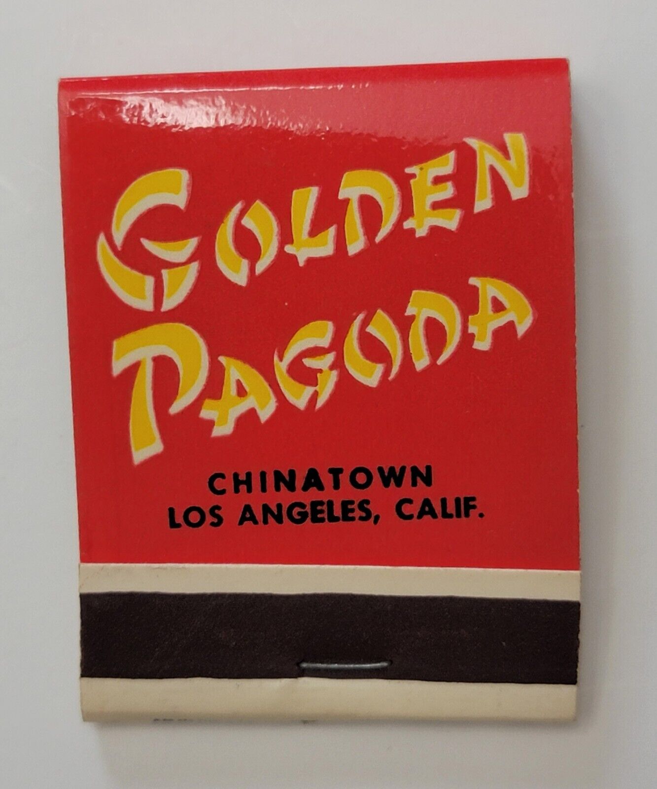 Matchbook Golden Pagoda Chinese Restaurant Los Angeles CA - Unstruck