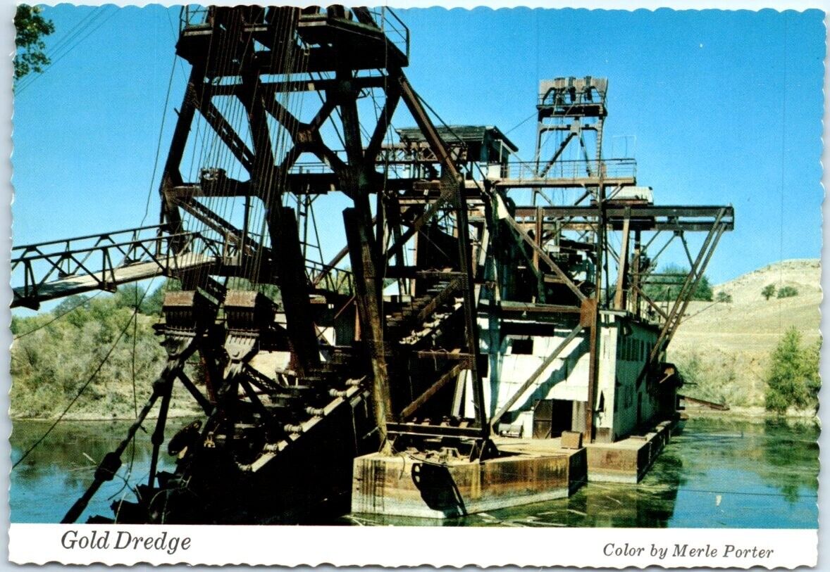 Postcard - Gold Dredge