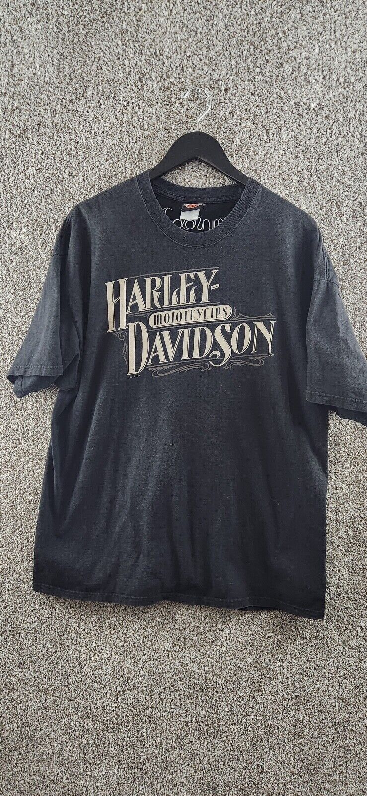 Vtg Harley Davidson T-Shirt Men's 2XL Black Dudley Perkins Co San Francisco CA