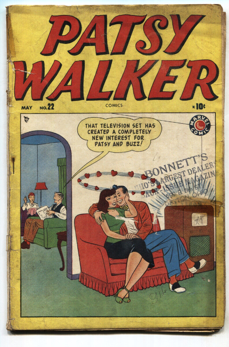 PATSY WALKER #22--1949--ATLAS--JEANIE--KURTSMAN--GOOD GIRL ART--comic book