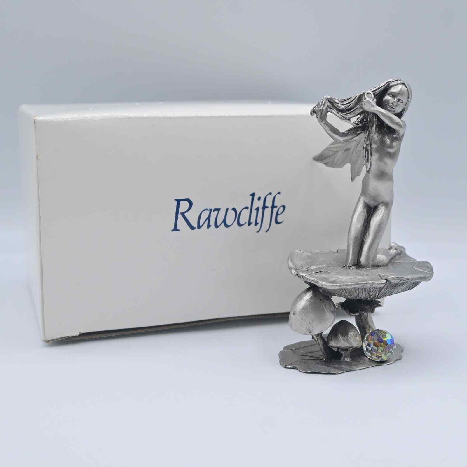 Vintage 1988 Rawcliffe Jessica DeStefano Pewter Fairy Pixie On Lily Pad Figure