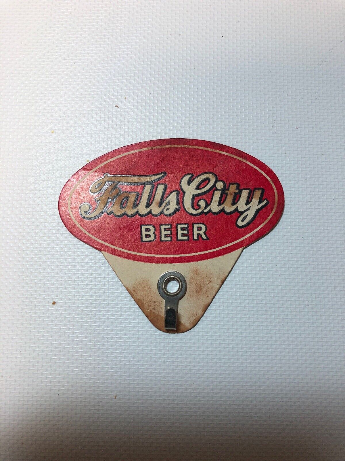 Vintage Falls City Beer Sticker With A Hook 1950 Louisville Ky