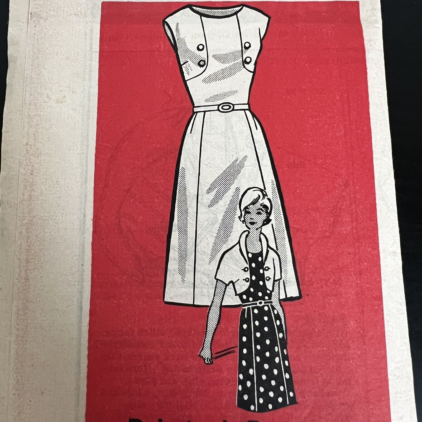 Vintage 1960s Marian Martin 9073 Mail Order Yoked Dress Sewing Pattern 18 UNCUT