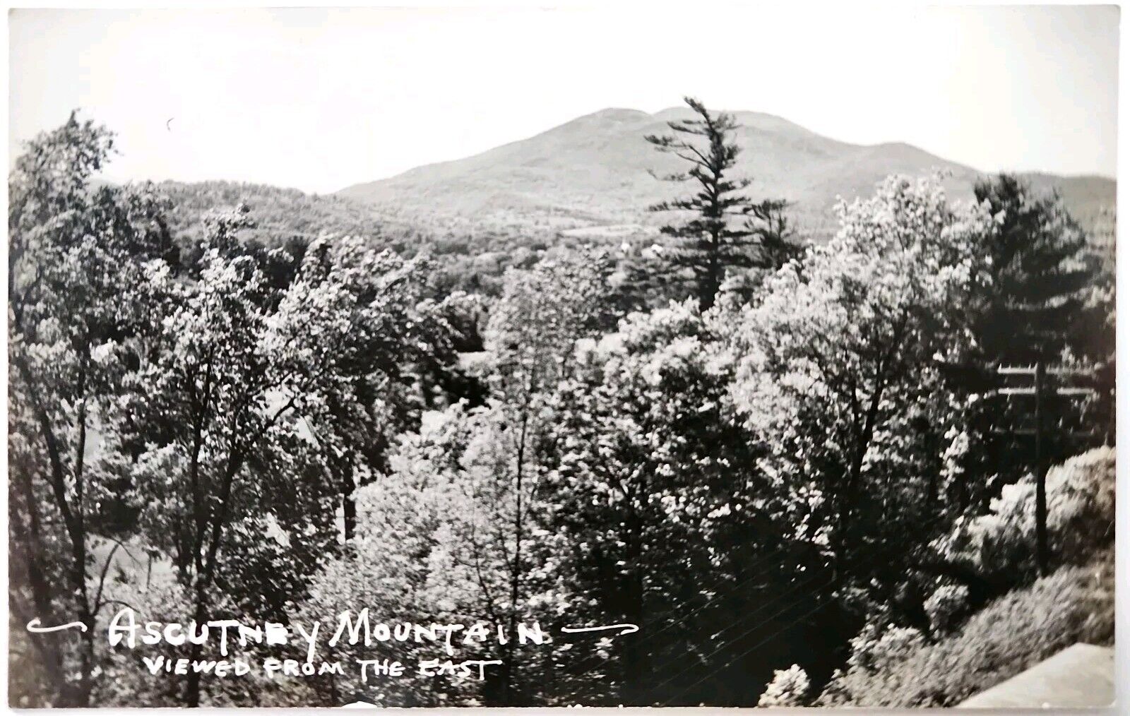 RPPC Ascutney Mountain, VT Vermont Weathersfield Real Photo Unposted Postcard A3