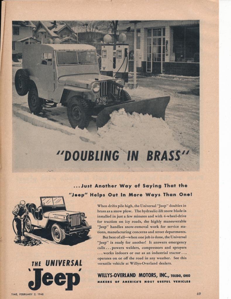 Magazine Ad - 1948 - JEEP
