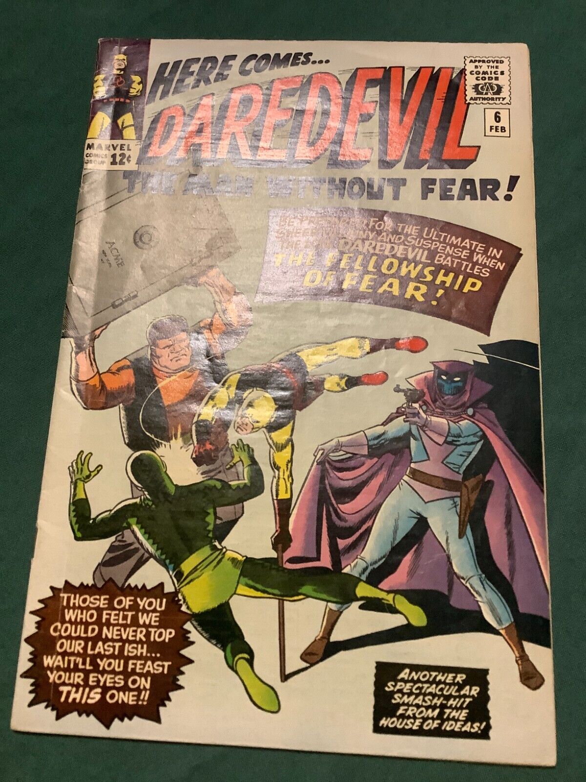 Daredevil #6 Key 1st App  Cover Stan Lee Jack Kirby (Marvel, 1964)
