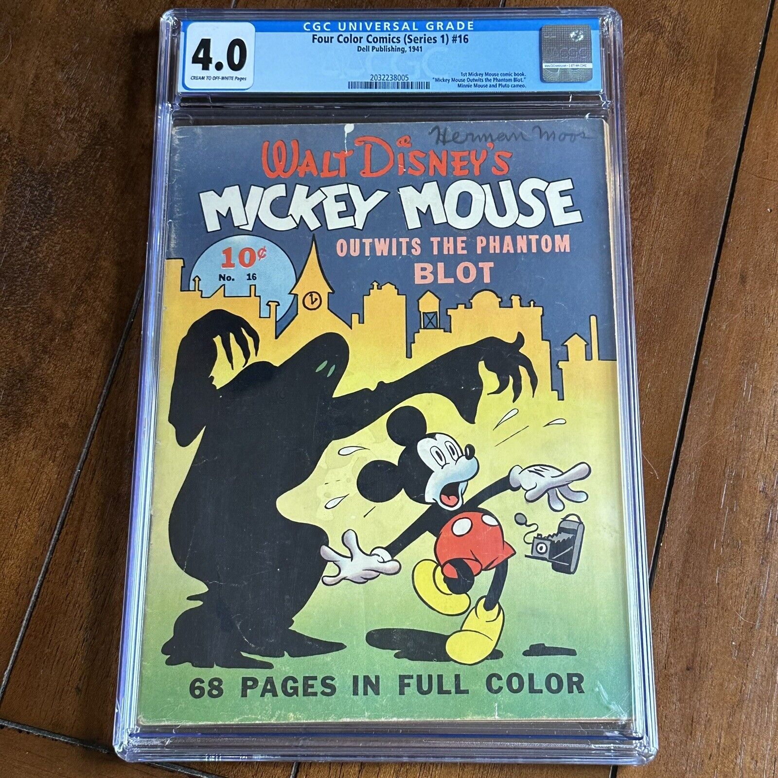 Four Color Comics #16 (1941) - 1st Mickey Mouse Comic Book - CGC 4.0
