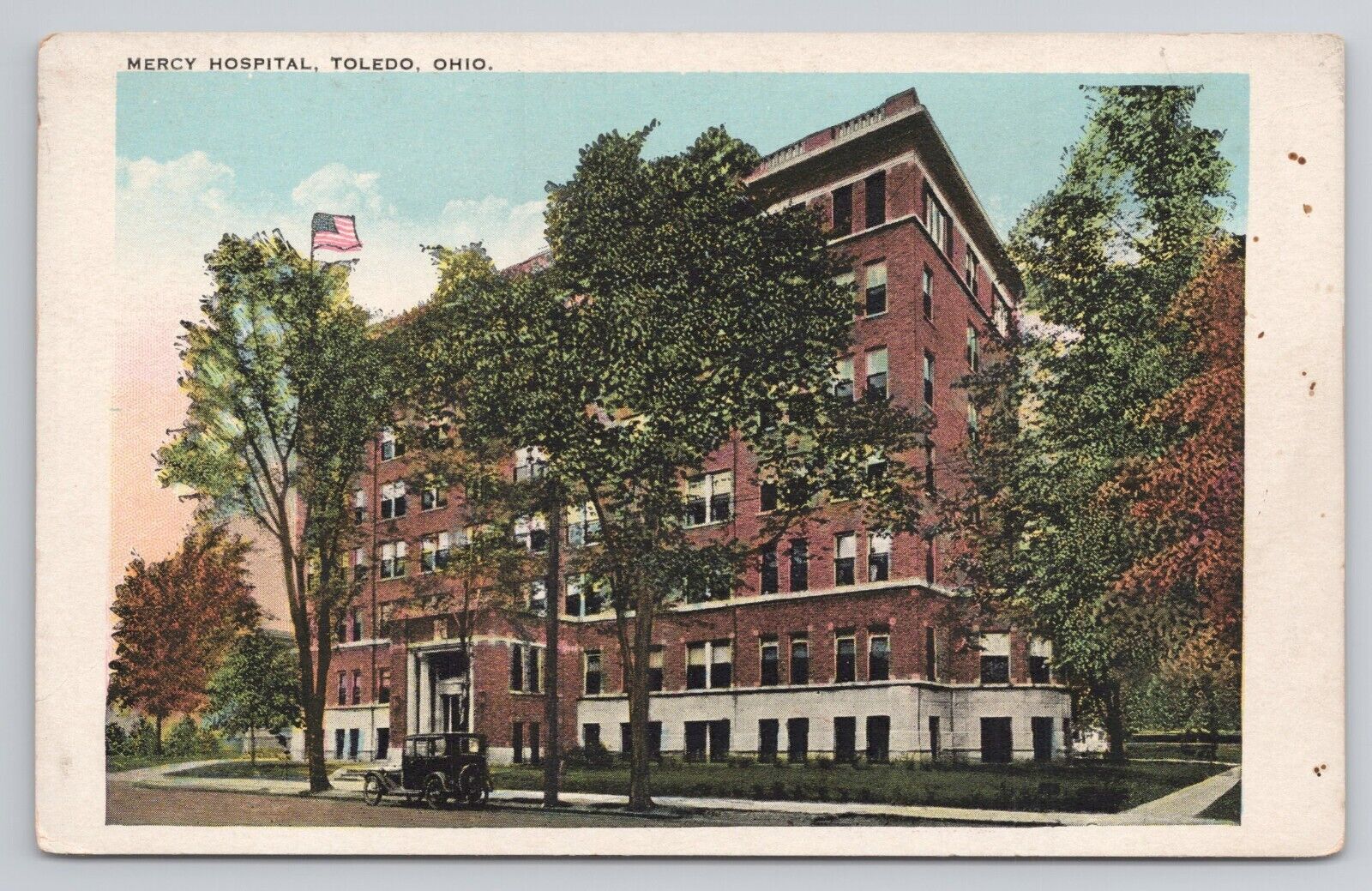 Postcard Mercy Hospital Toledo Ohio