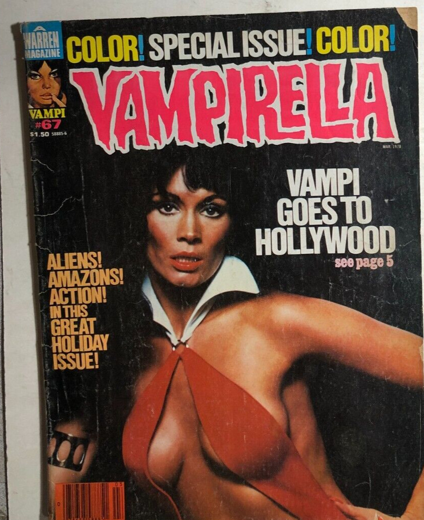 VAMPIRELLA #67 (1978) Warren B&W & color horror comics magazine VG/VG+