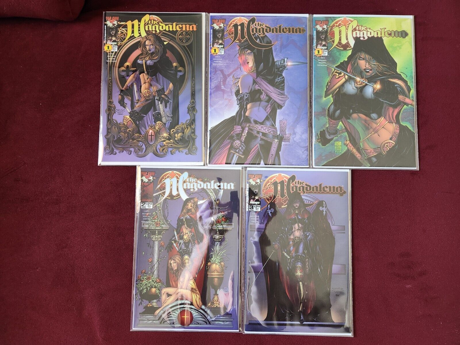 Magdalena Vol 1 #1-3 + Vol 2 #1-4 + Angelus 1/2 Complete Top Cow Image Comics