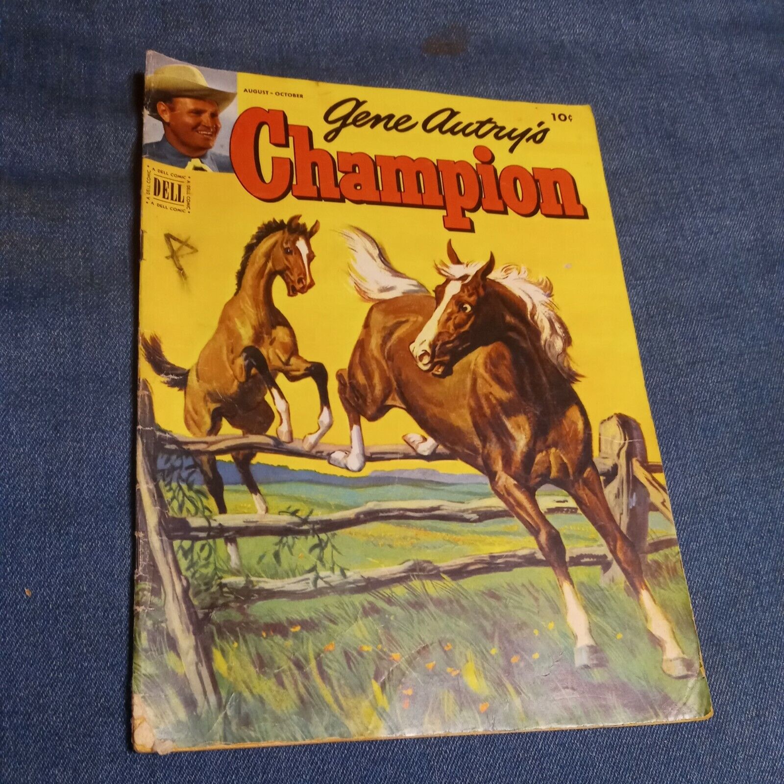 Gene Autry\'s Champion #7  Aug 1952  Western Horse Stories golden age dell comics