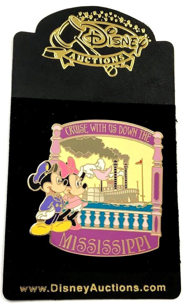 Disney Auctions DA Mickey & Minnie Cruise with Us Down Mississippi Pin LE 500