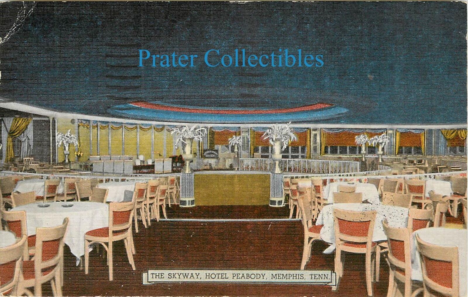 Tennessee, TN, Memphis, Skyway, Hotel Peabody PM1953 Linen Postcard