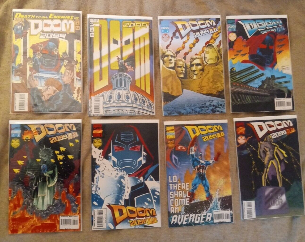 Doom 2099 Comic Book Lot Of 8
