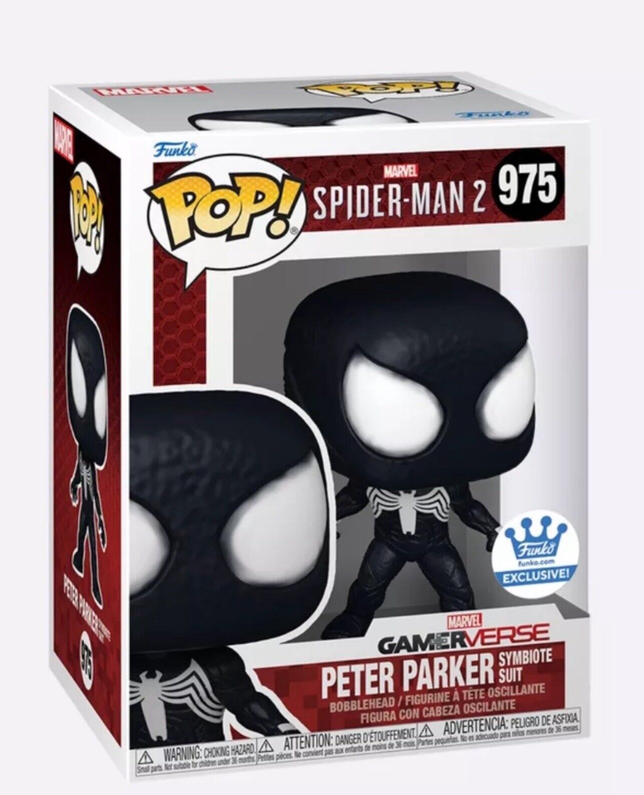 Funko POP Peter Parker Symbiote Suit #975 🚨 With Protector ( Preorder)