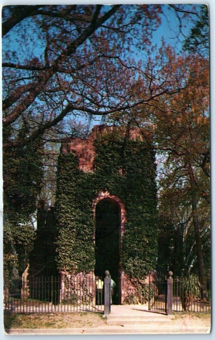 Postcard - The Jamestown Church Tower - Jamestown, Virginia