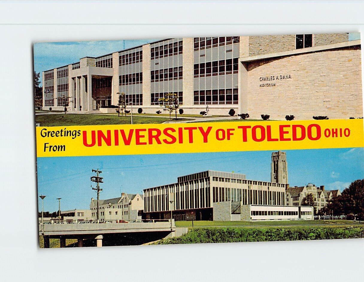 Postcard Greetings From University Of Toledo Ohio USA